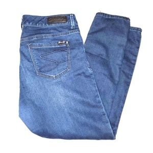 Seven7 Luxe Blue Denim Skinny Jean's Sz 14